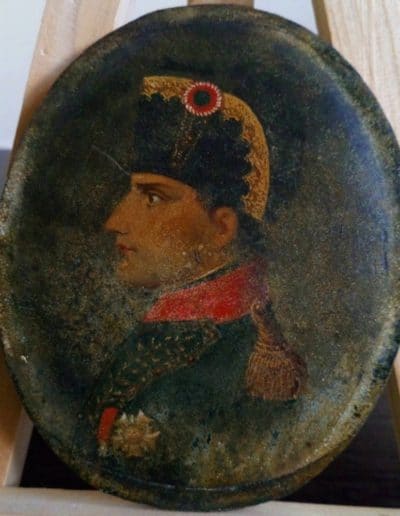 Portrait Bonaparte - huile sur bois