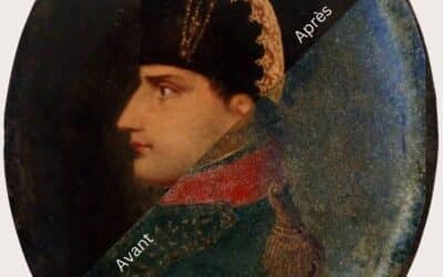 Restaurer un portrait sur bois : Napoléon Ier retrouve sa lumière